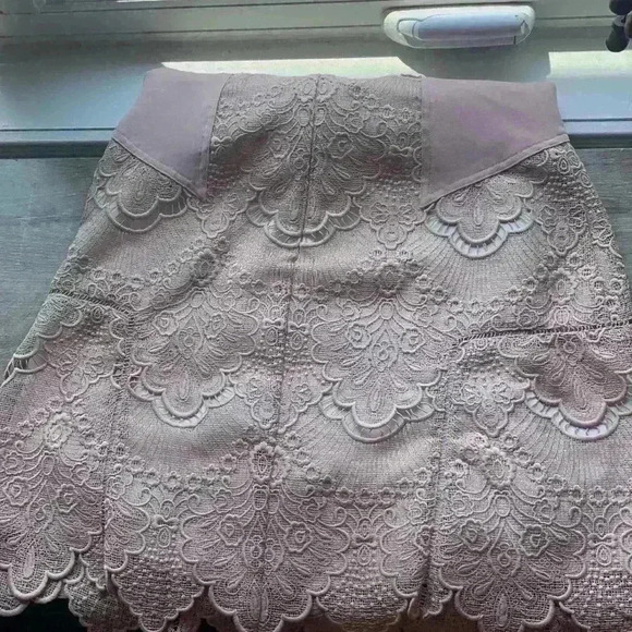 Reiss size 6 Gemina nude beautiful lace lined cocktail dress. - Picture 8 of 9